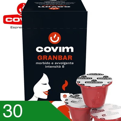 30 Capsule Caffè Covim Miscela Granbar Compatibili Nespresso