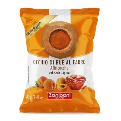 26 pz. Occhi di bue al farro e crema albicocca